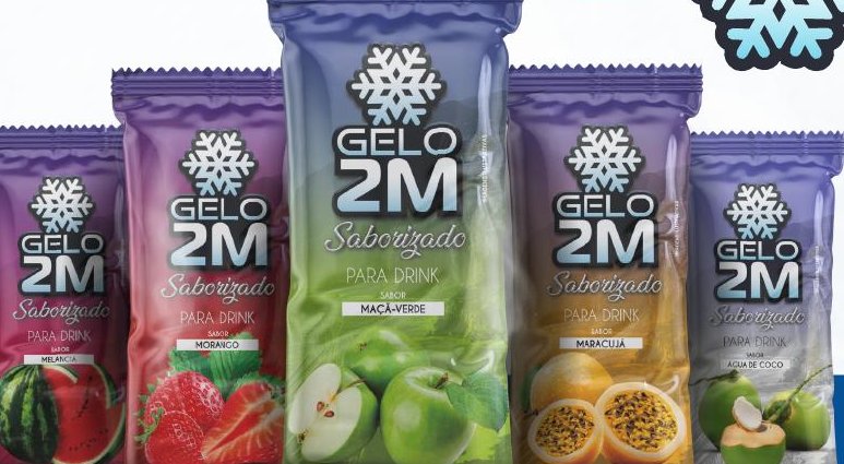 Gelos saborizados para drink Gelo 2M